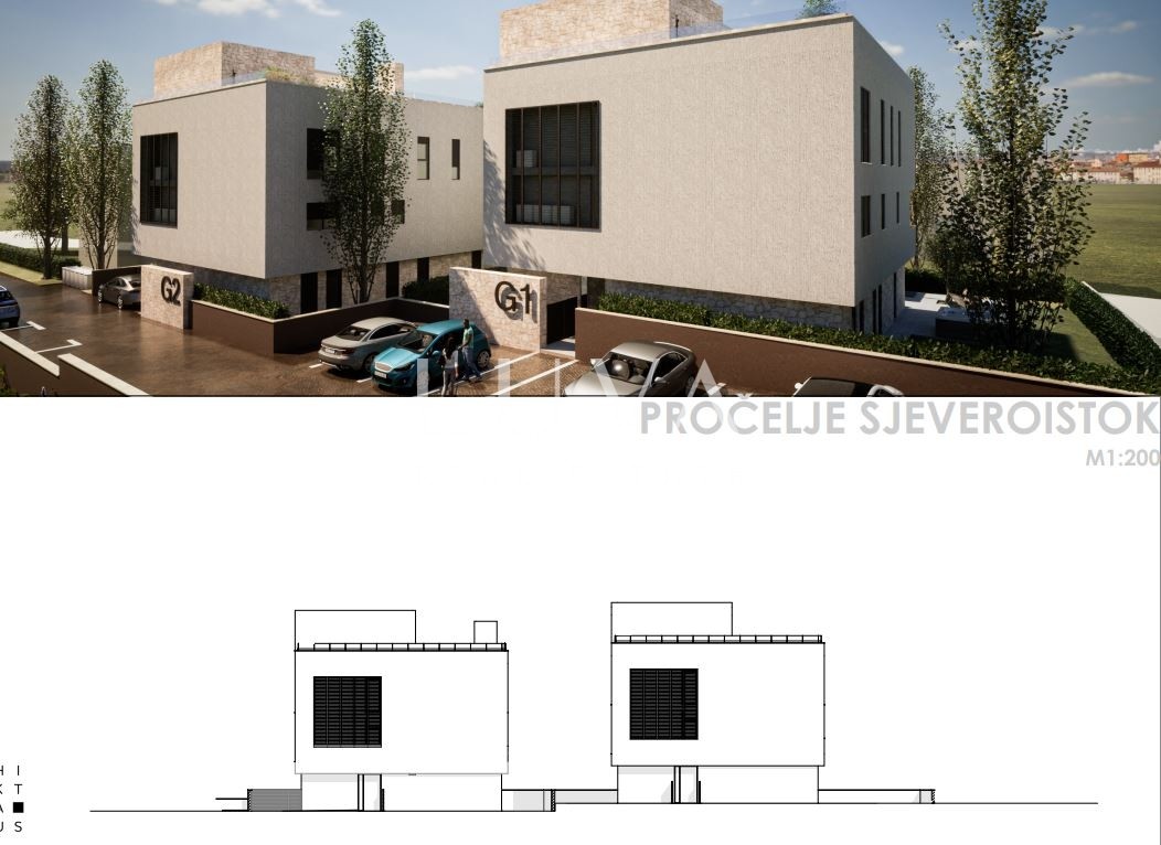 Zadar, Kožino, 1,585 m² building plot with permits, close to the sea