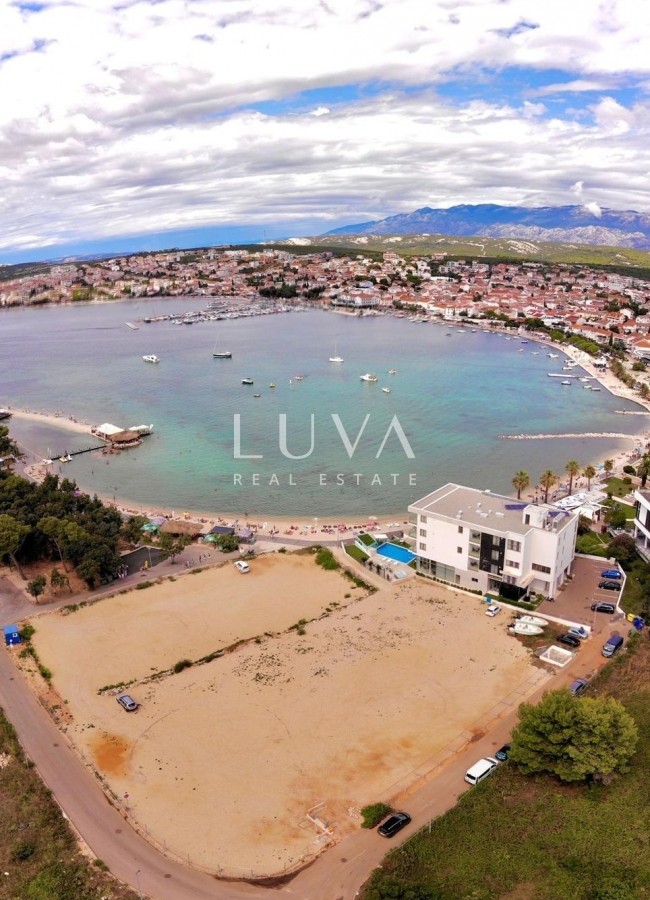 Pag, Novalja, building plot first row to the sea, for sale