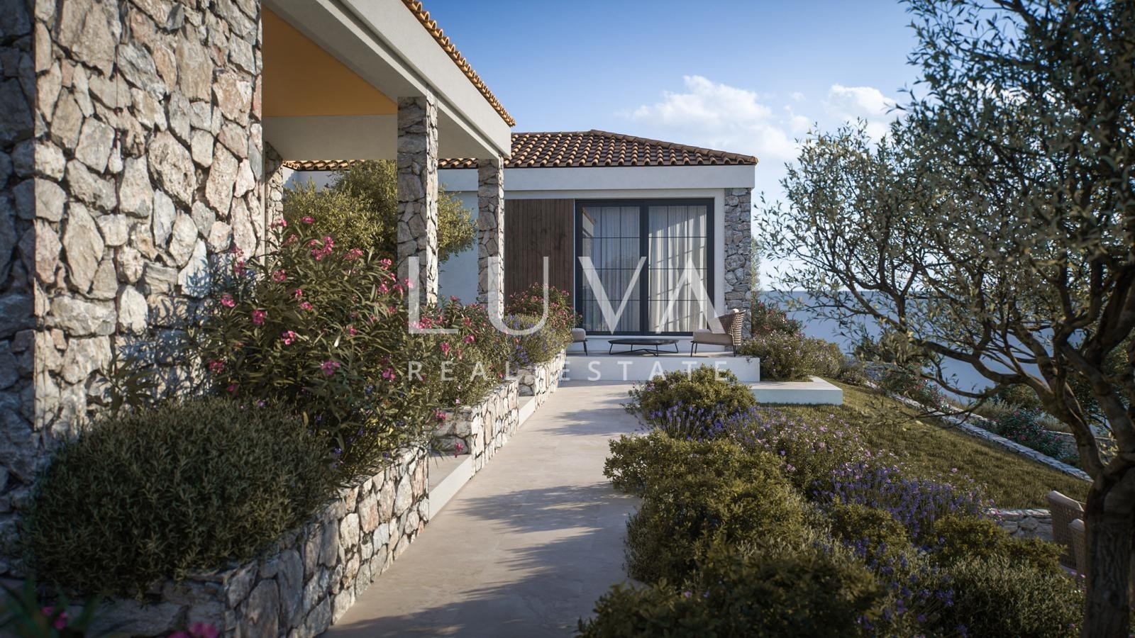 Marina, Vrsine, building plot with building permit, 1,247 m² for sale