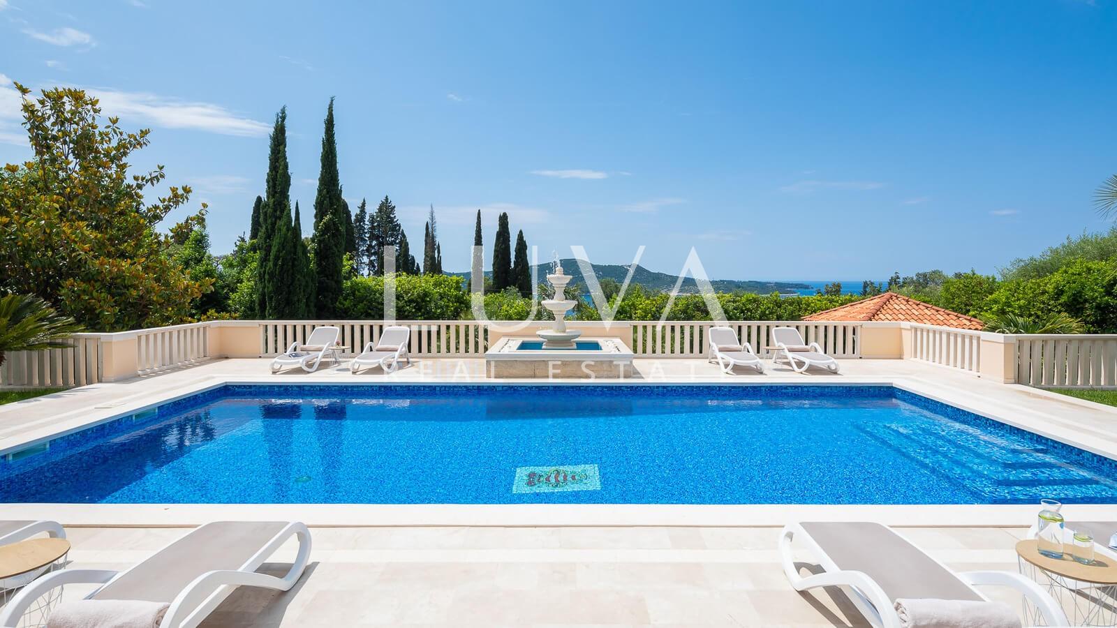 Dubrovnik, Trsteno, luxury villa with pool for sale