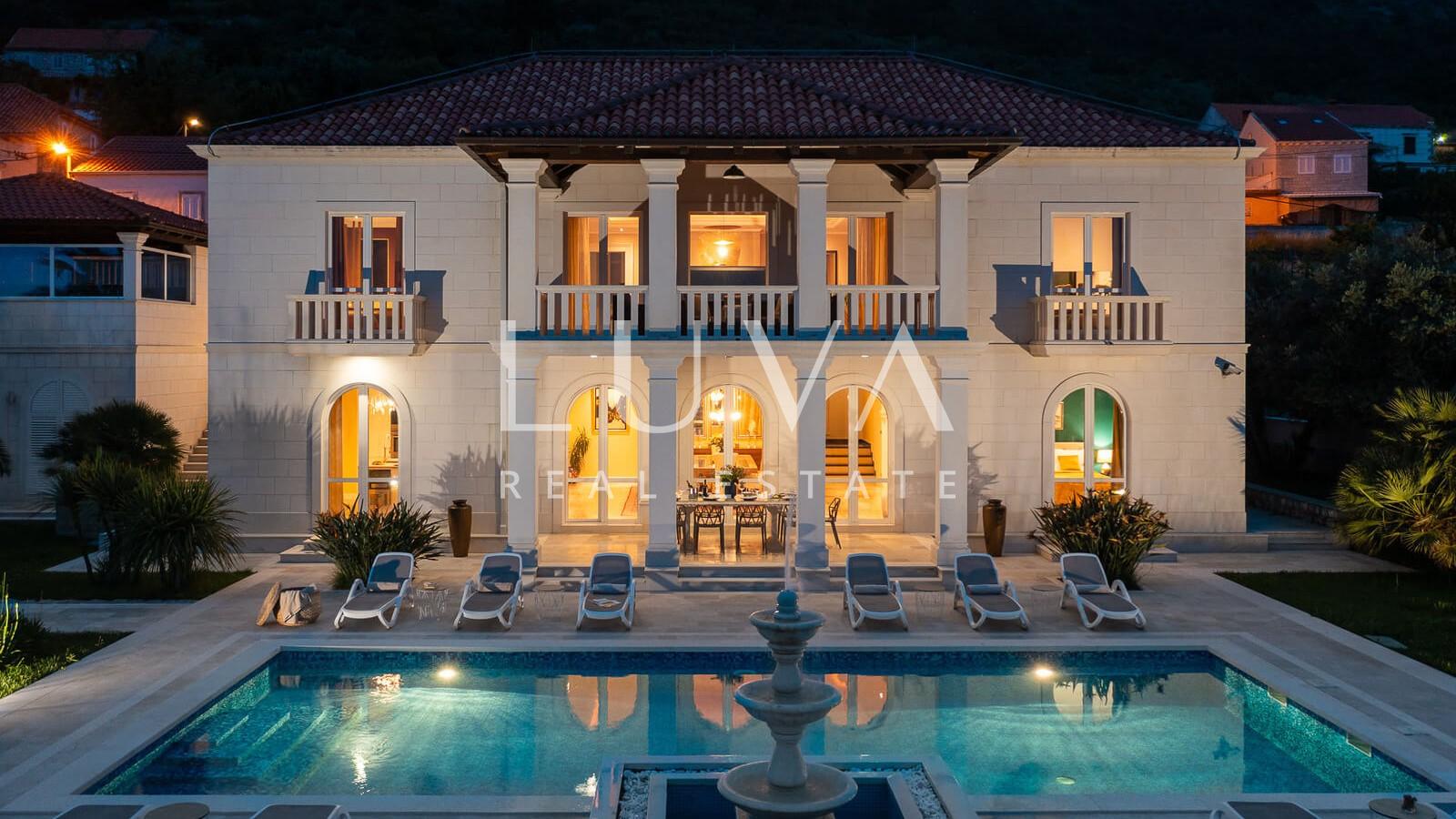 Dubrovnik, Trsteno, luxury villa with pool for sale