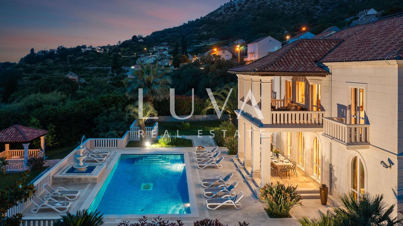 Dubrovnik, Trsteno, luxury villa with pool for sale