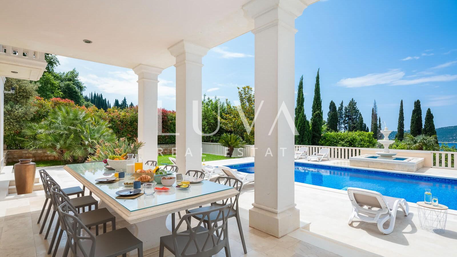 Dubrovnik, Trsteno, luxury villa with pool for sale