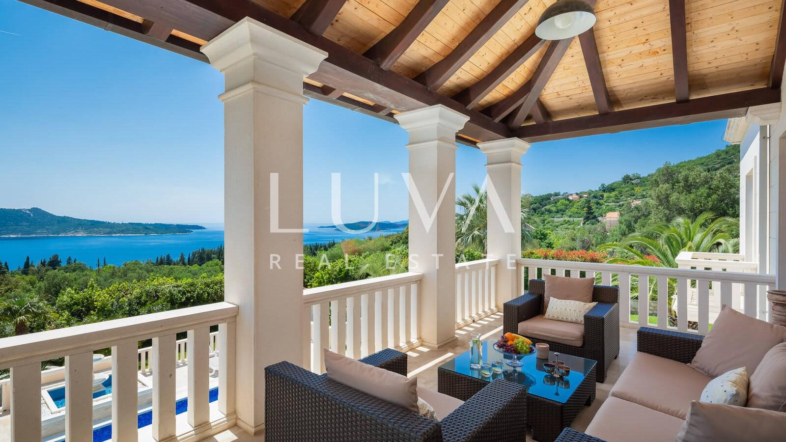 Dubrovnik, Trsteno, luxury villa with pool for sale