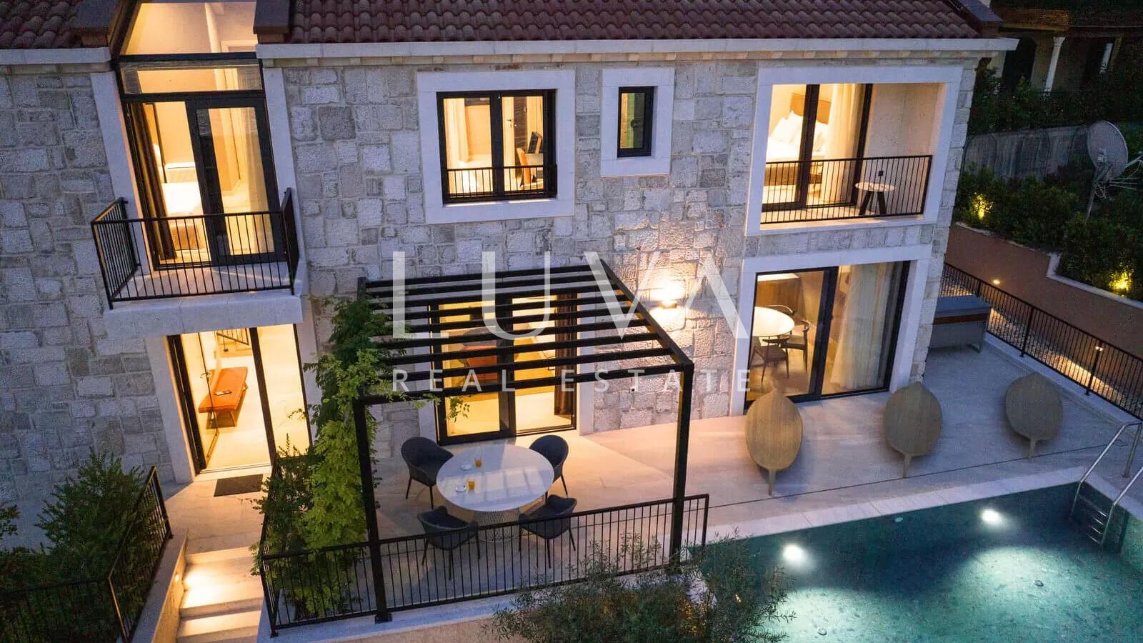 Slano, Dubrovnik, luxuriöses Haus mit Pool am Meer