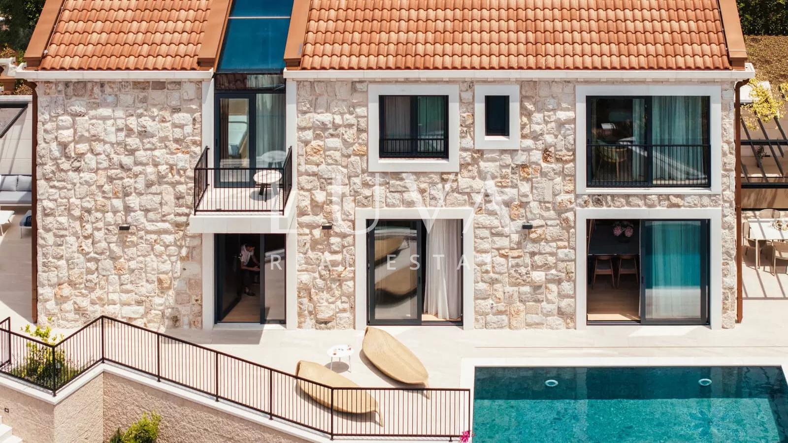 Slano, Dubrovnik, luxuriöses Haus mit Pool am Meer