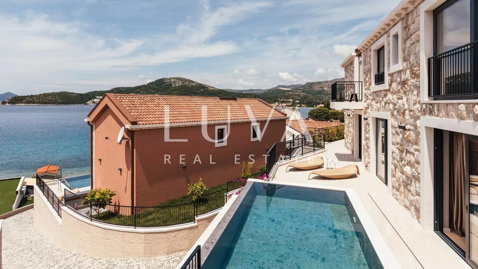 Slano, Dubrovnik, luxuriöses Haus mit Pool am Meer