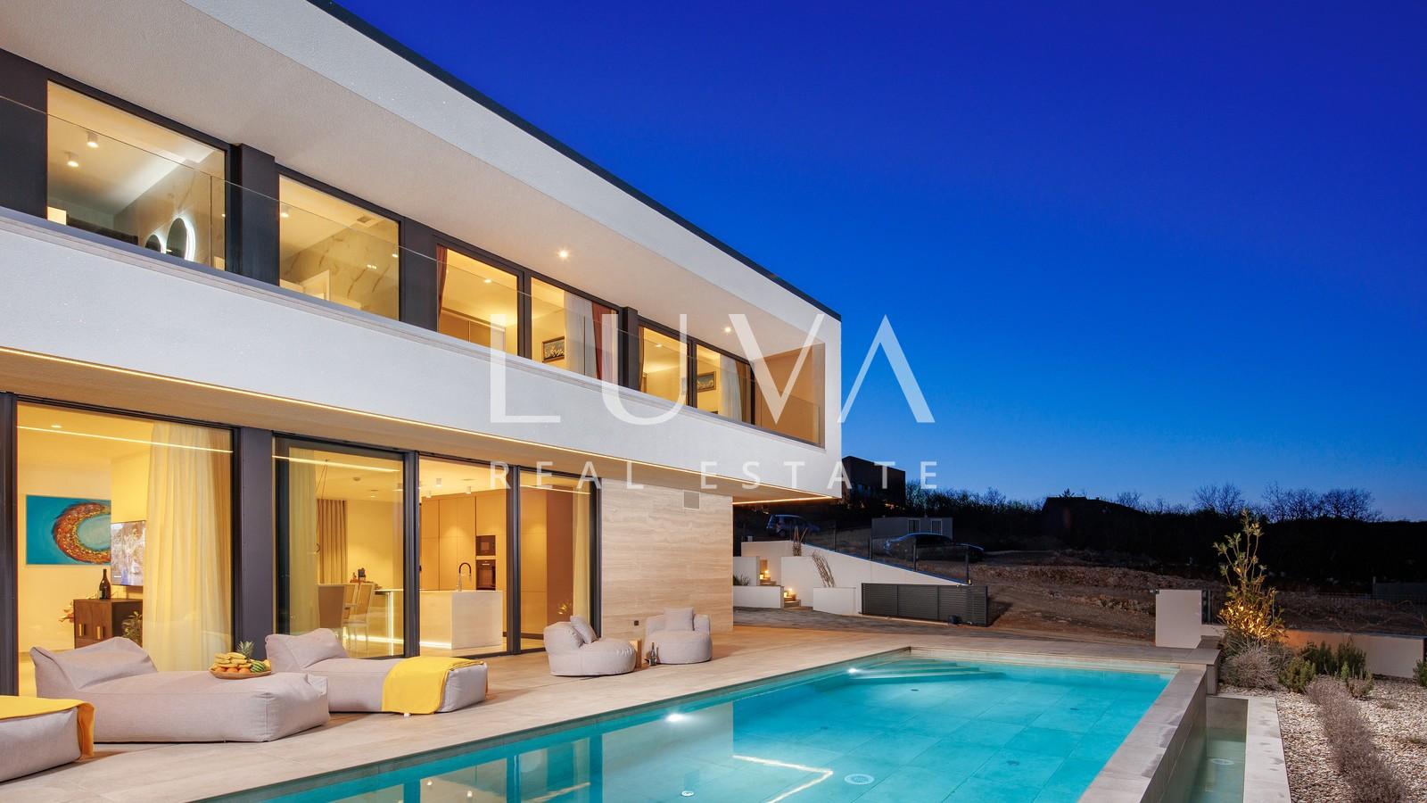 Krk, Vrbnik, Luxusvilla mit Meerblick und Pool, 265 m² zu verkaufen