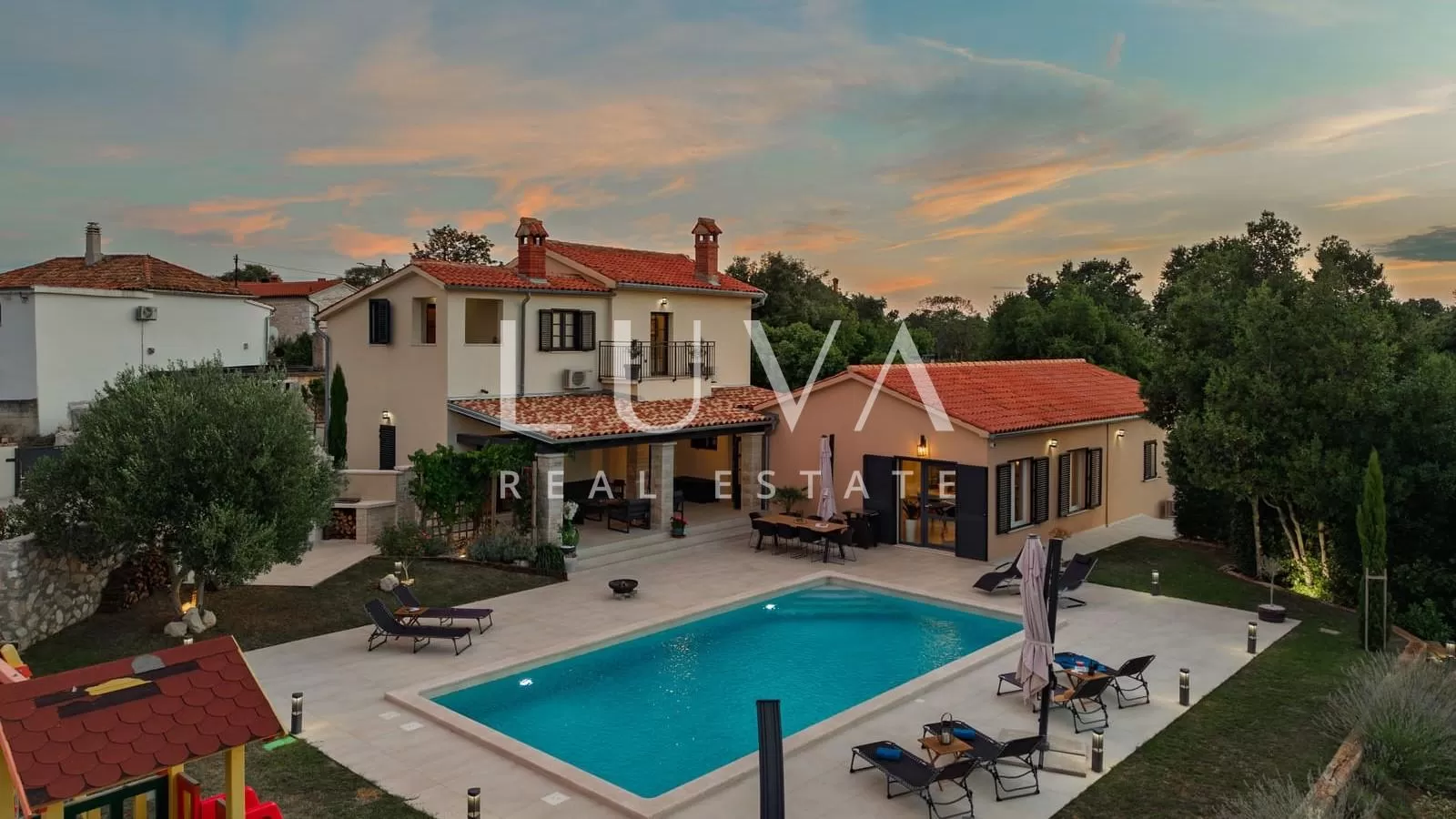 Labin, Istria, luxury villa with pool for sale