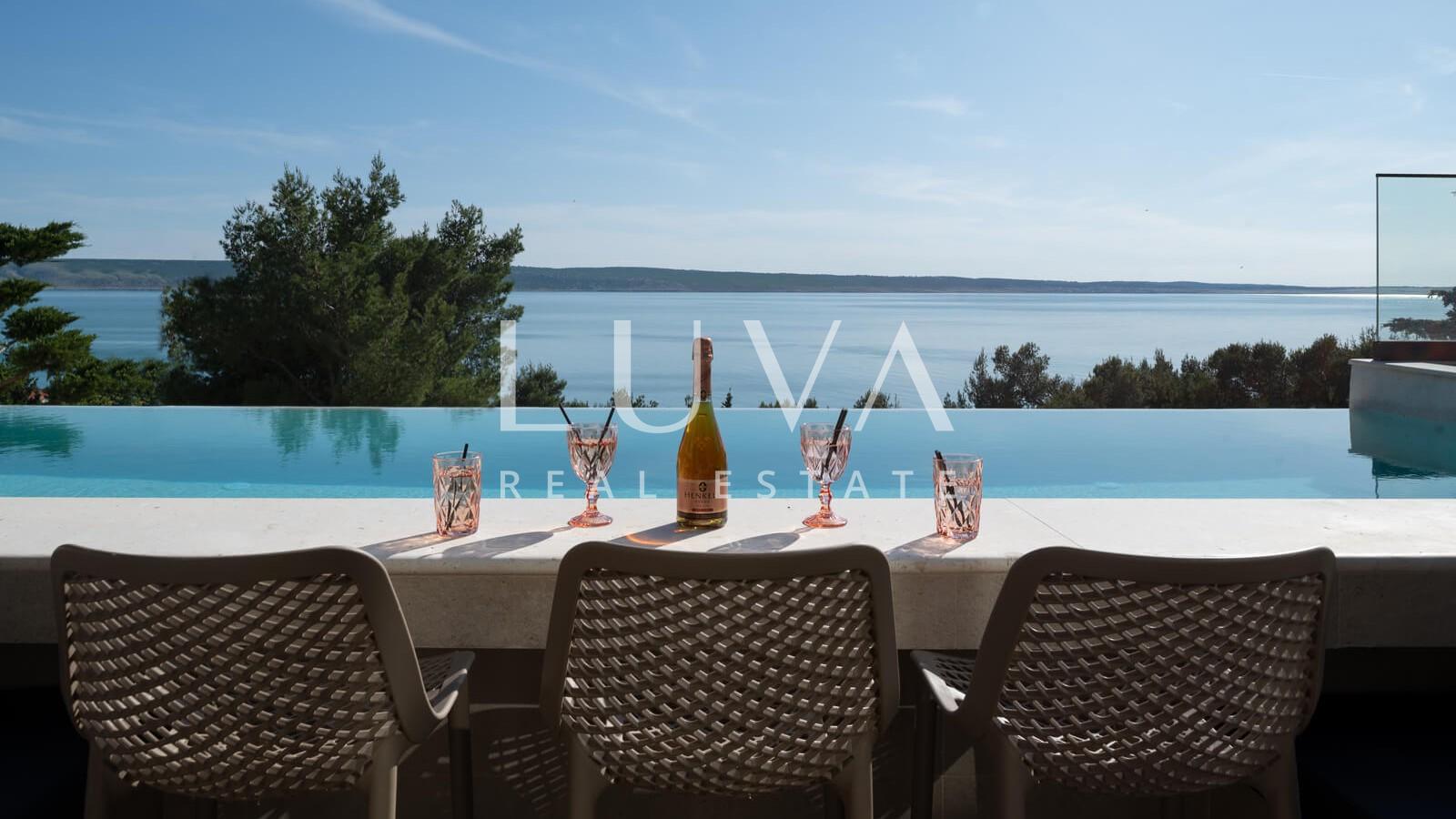 Starigrad, Luxusvilla mit Pool und Meerblick