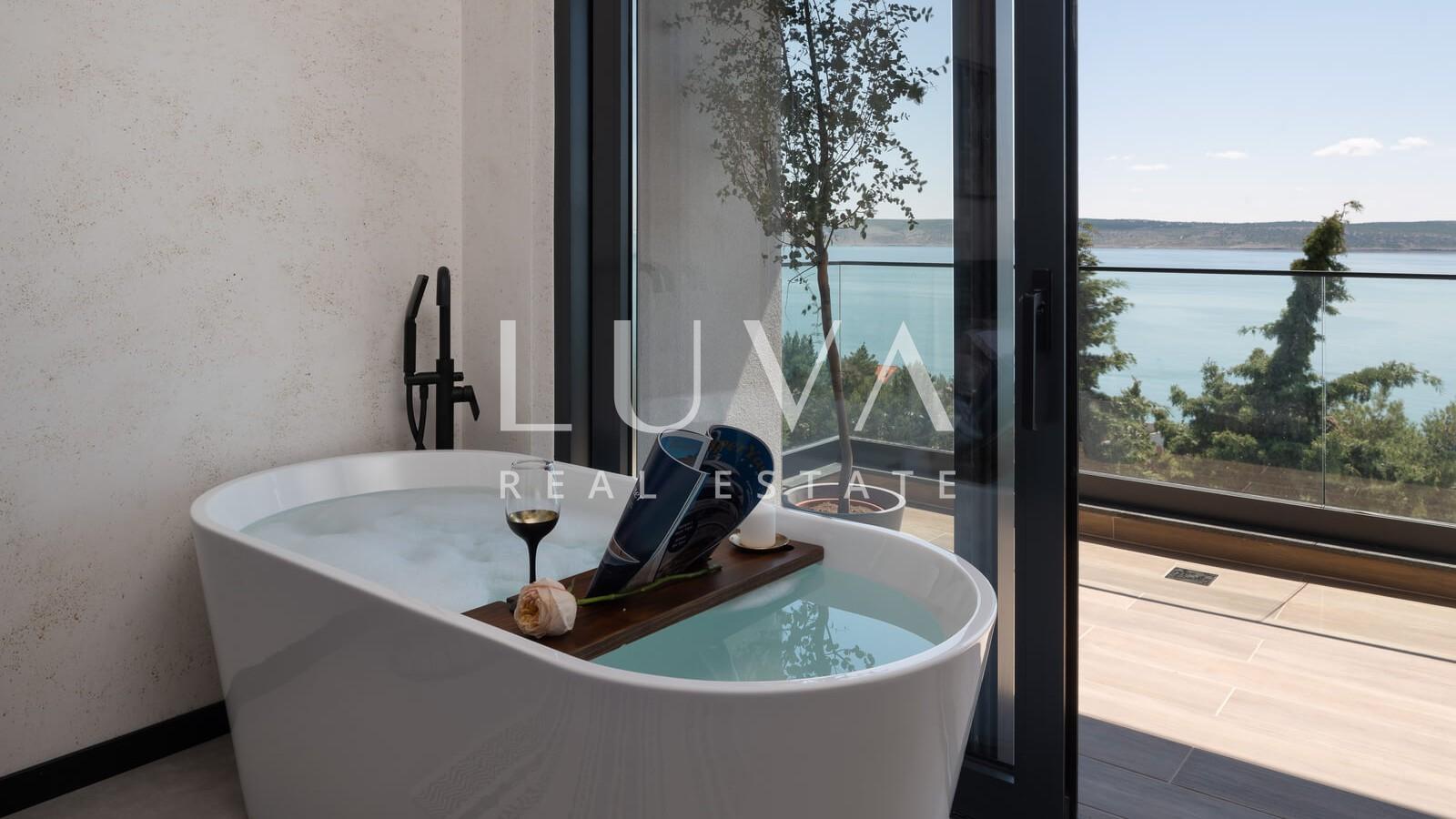 Starigrad, Luxusvilla mit Pool und Meerblick