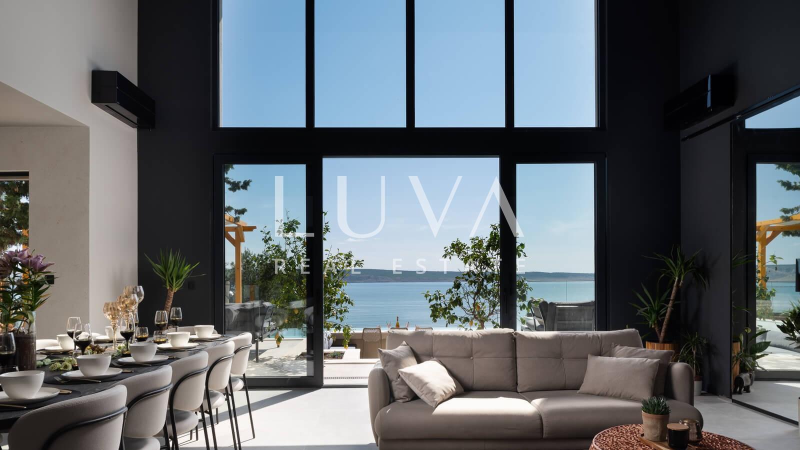 Starigrad, Luxusvilla mit Pool und Meerblick