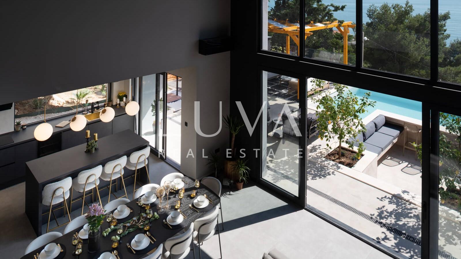 Starigrad, Luxusvilla mit Pool und Meerblick