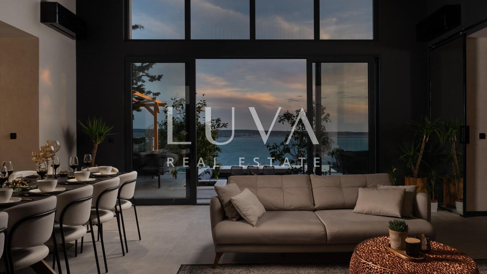 Starigrad, Luxusvilla mit Pool und Meerblick