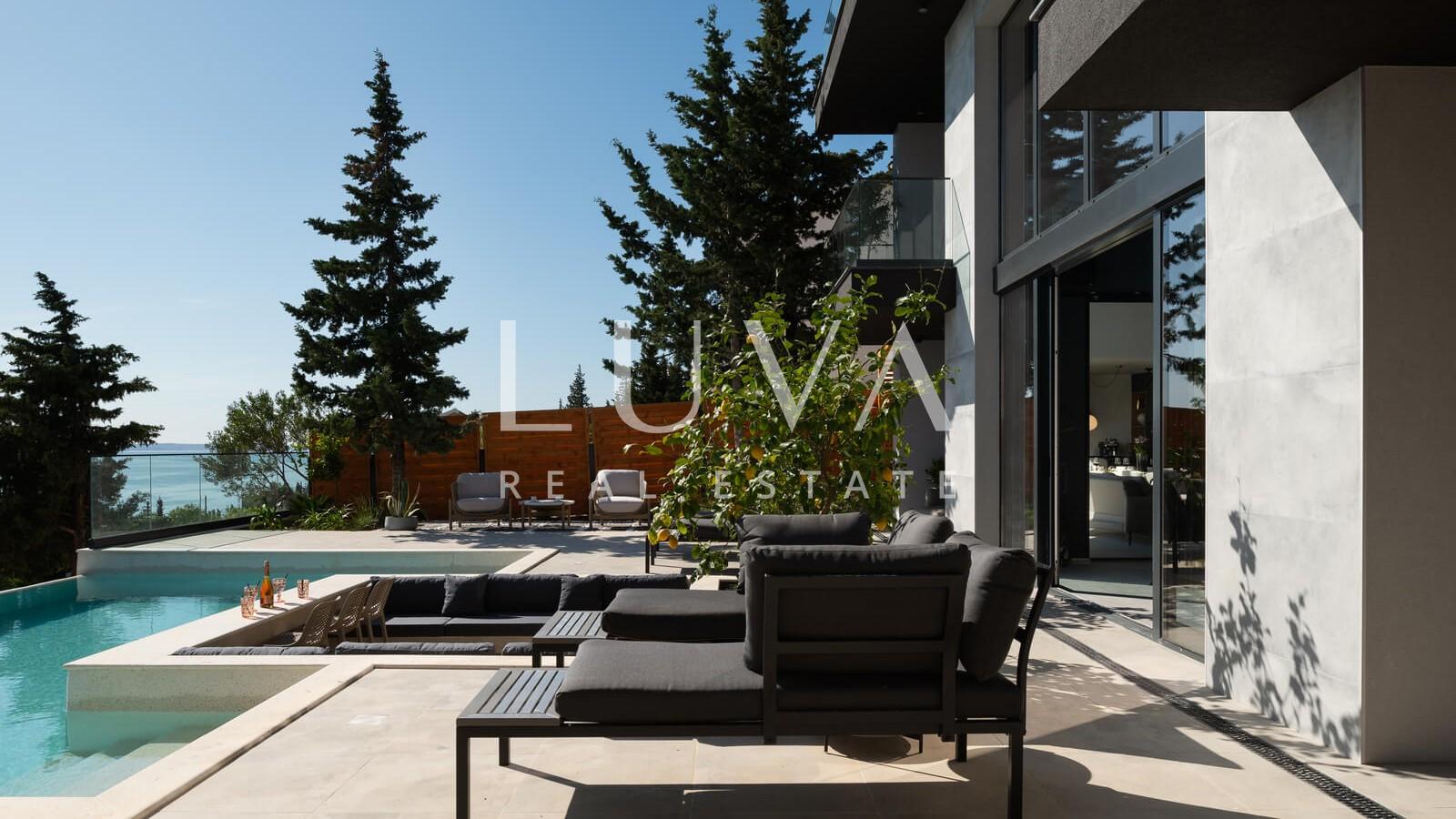 Starigrad, Luxusvilla mit Pool und Meerblick