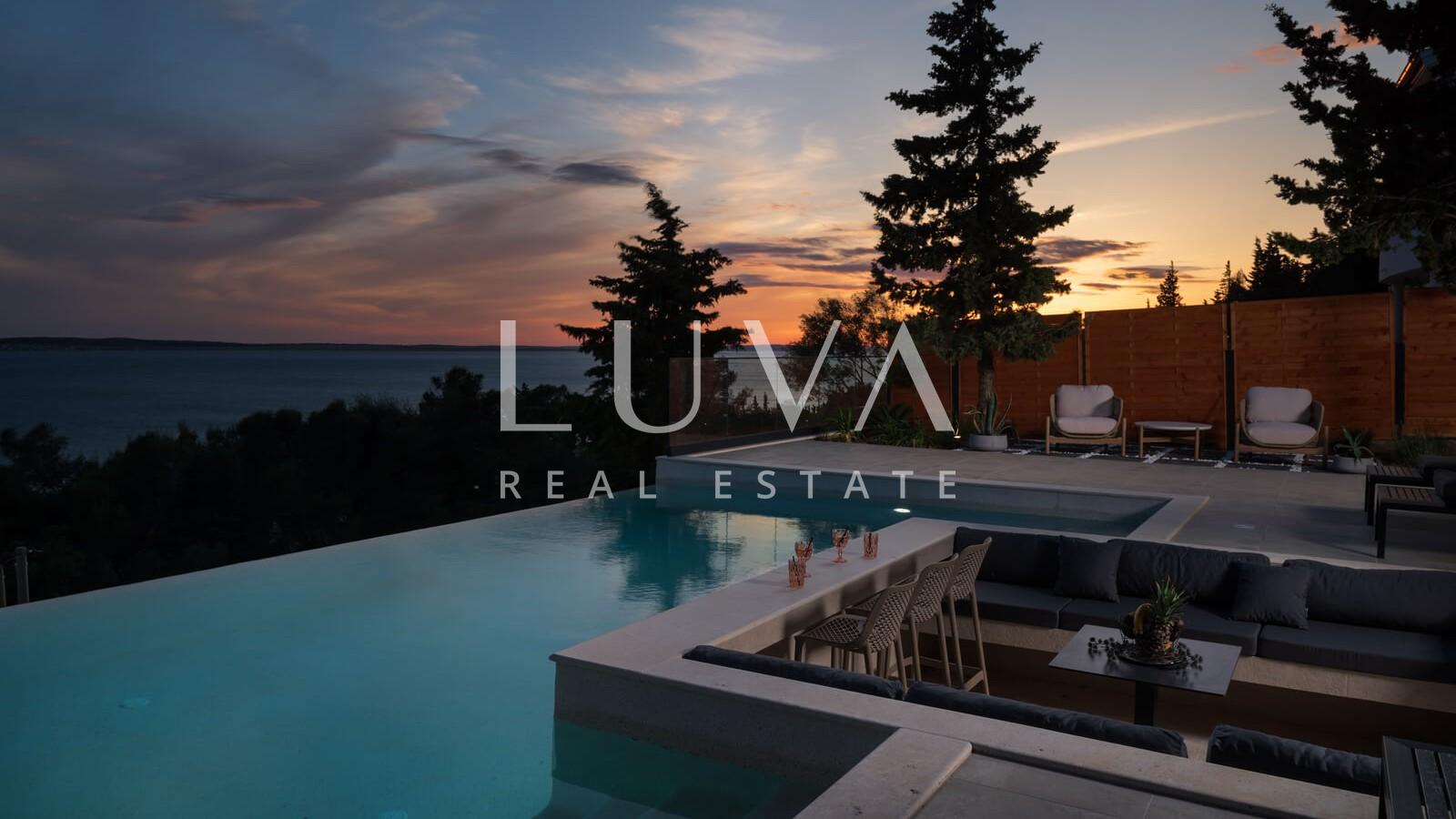 Starigrad, Luxusvilla mit Pool und Meerblick