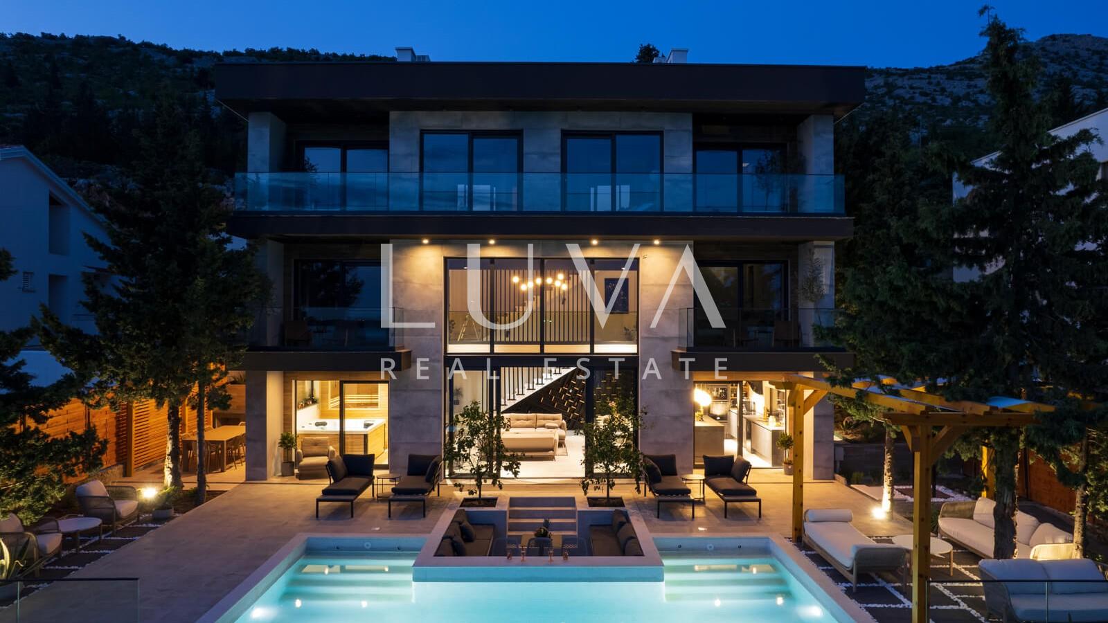 Starigrad, Luxusvilla mit Pool und Meerblick