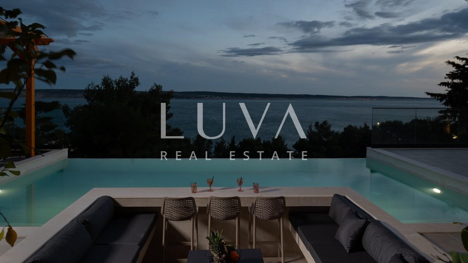 Starigrad, Luxusvilla mit Pool und Meerblick