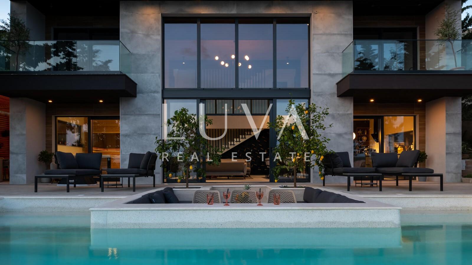 Starigrad, Luxusvilla mit Pool und Meerblick