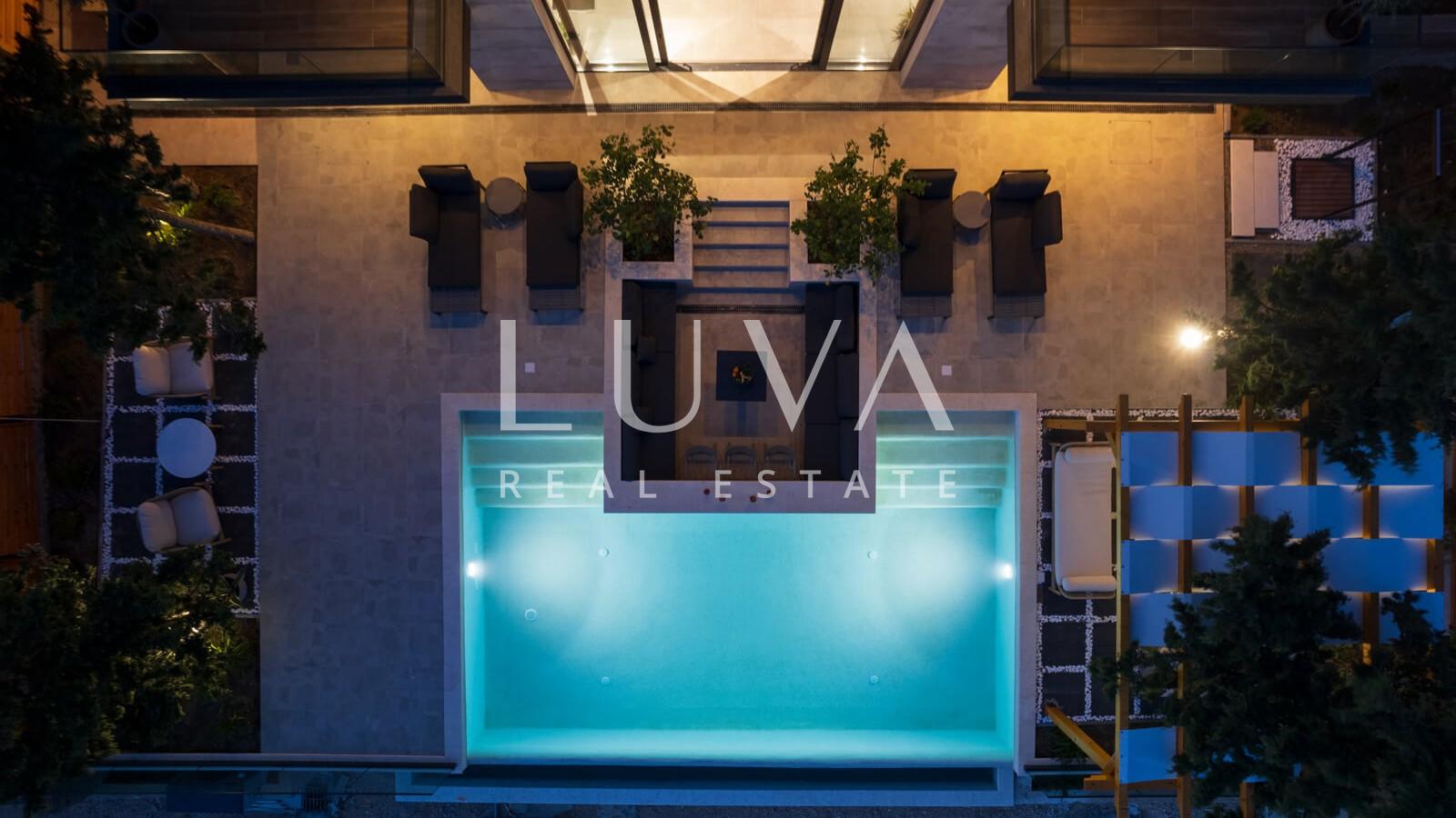 Starigrad, Luxusvilla mit Pool und Meerblick