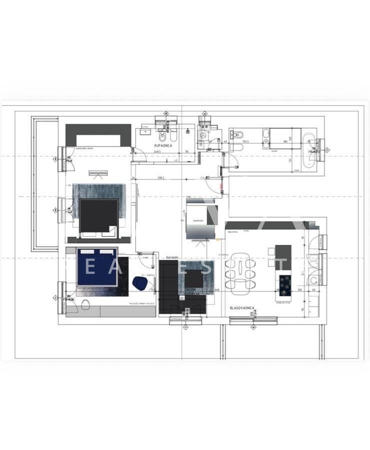 Zagreb, Srebrnjak, designer eingerichtete Wohnung zur Miete