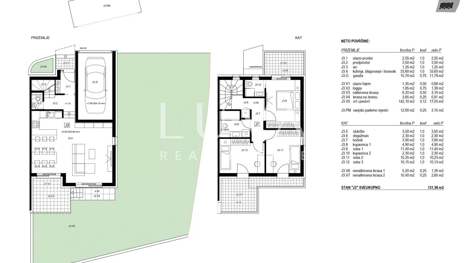 Zagreb, Perjavica, Luxusneubau zu verkaufen, Whg J3
