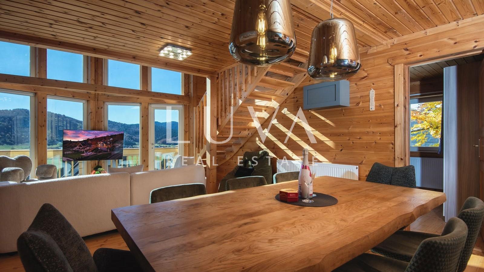 Mrkopalj, Gorski Kotar, moderna drvena kuća na prodaju