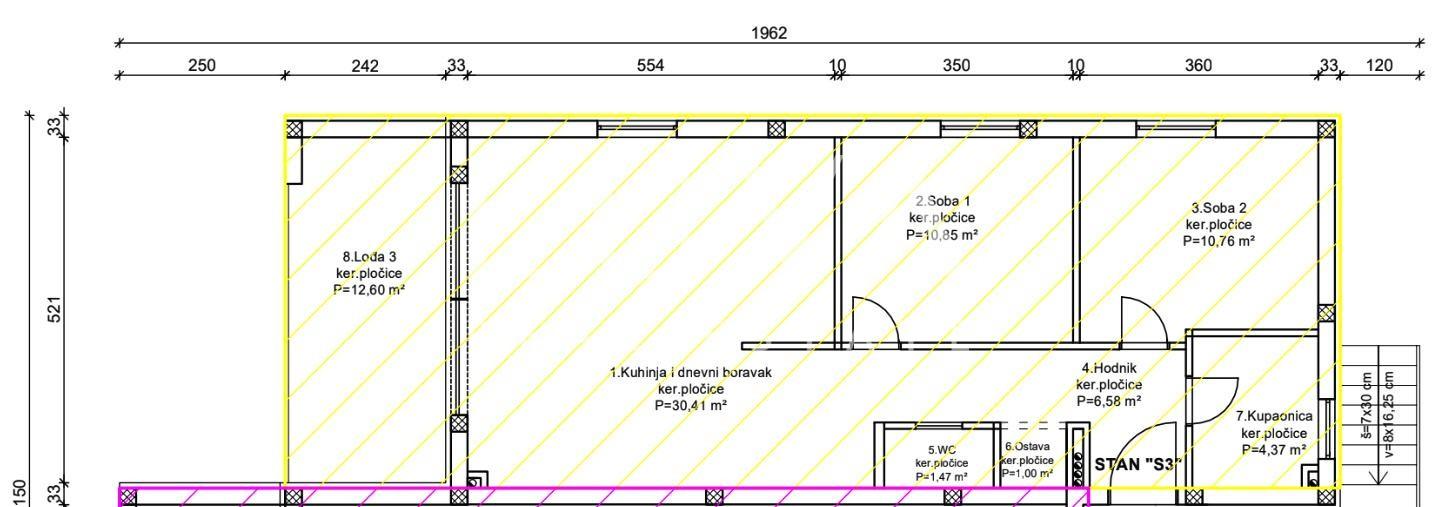 Krk, Omišalj, luxury apartment with roof terrace by the sea, for sale