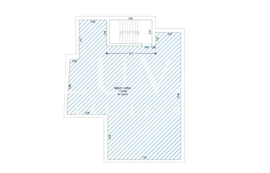 Omiš, Jesenice, penthouse with a 134 m² terrace with a sea view