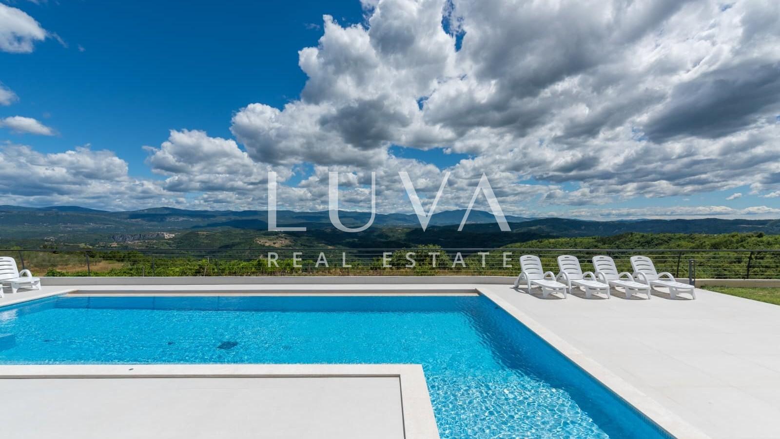Istria, Vrh, modern villa with a unique view, 190 m2