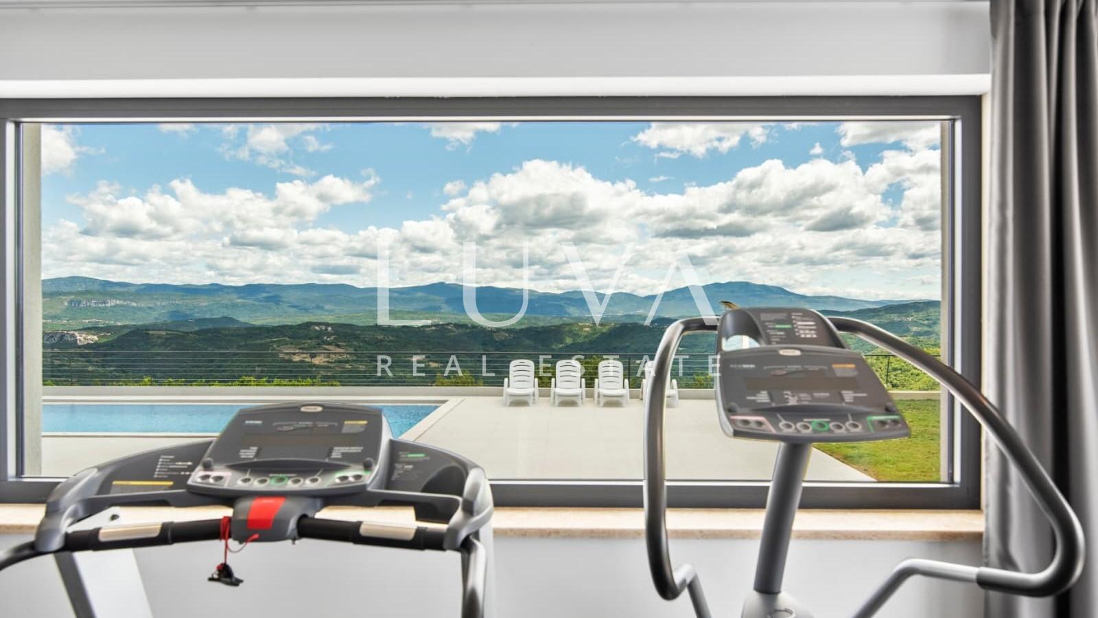 Istria, Vrh, modern villa with a unique view, 190 m2