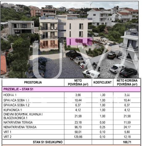 Čiovo, Trogir, luksuzni apartman 101 m2 u blizini mora