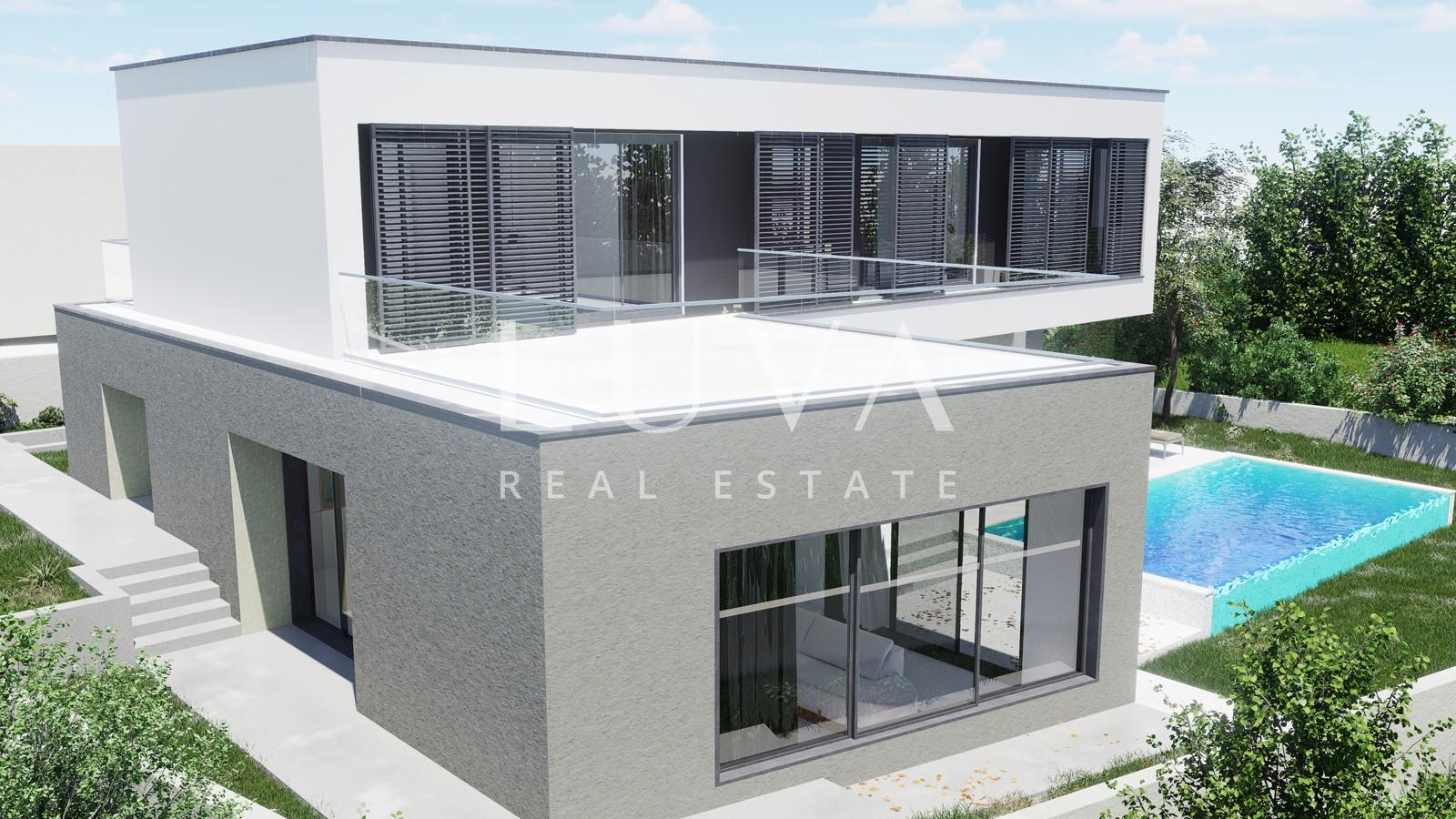 Kaštel Novi, Rudine, moderna vila s bazenom i pogledom na more