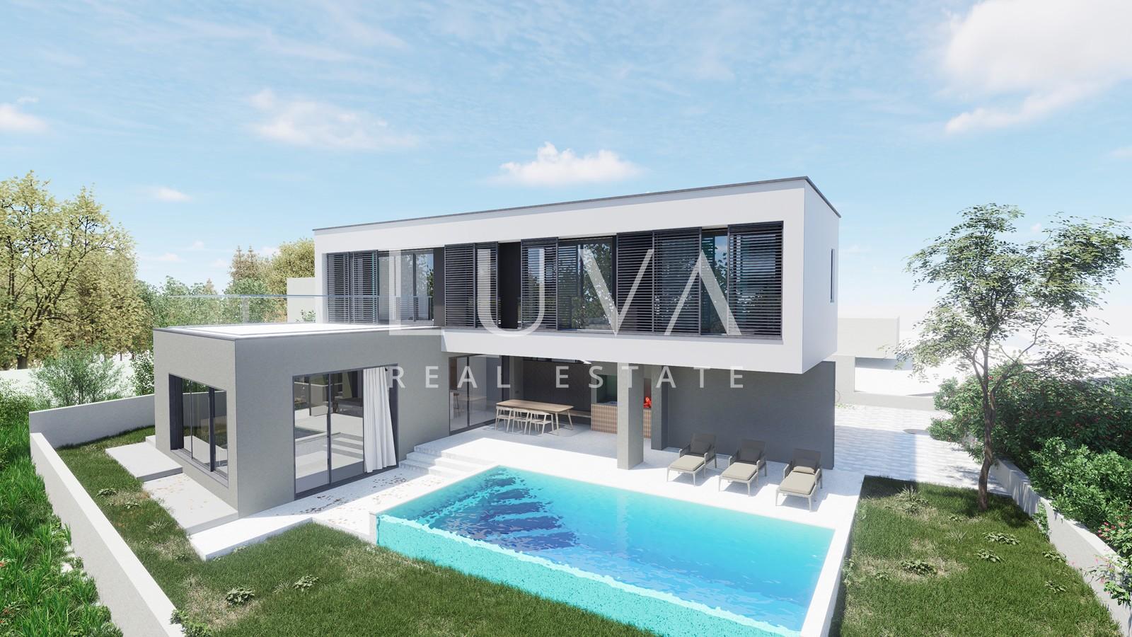 Kaštel Novi, Rudine, moderna vila s bazenom i pogledom na more