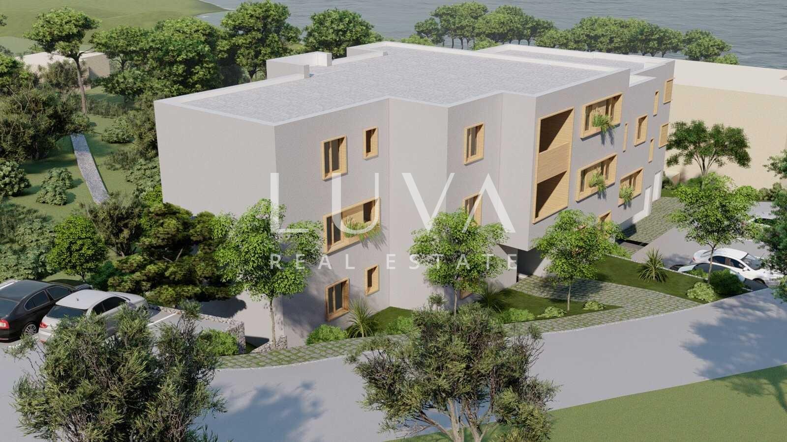 Trogir, Slatine, stan S6 62m2 u novogradnji s pogledom na more na prodaju