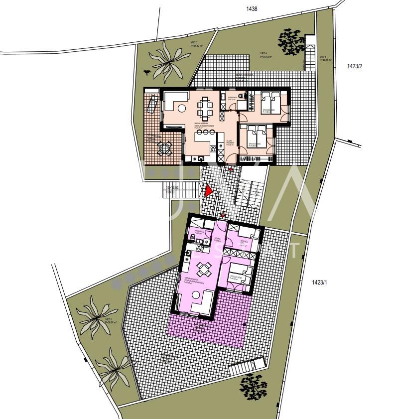 Čiovo, Trogir, luksuzni apartman 101 m2 u blizini mora