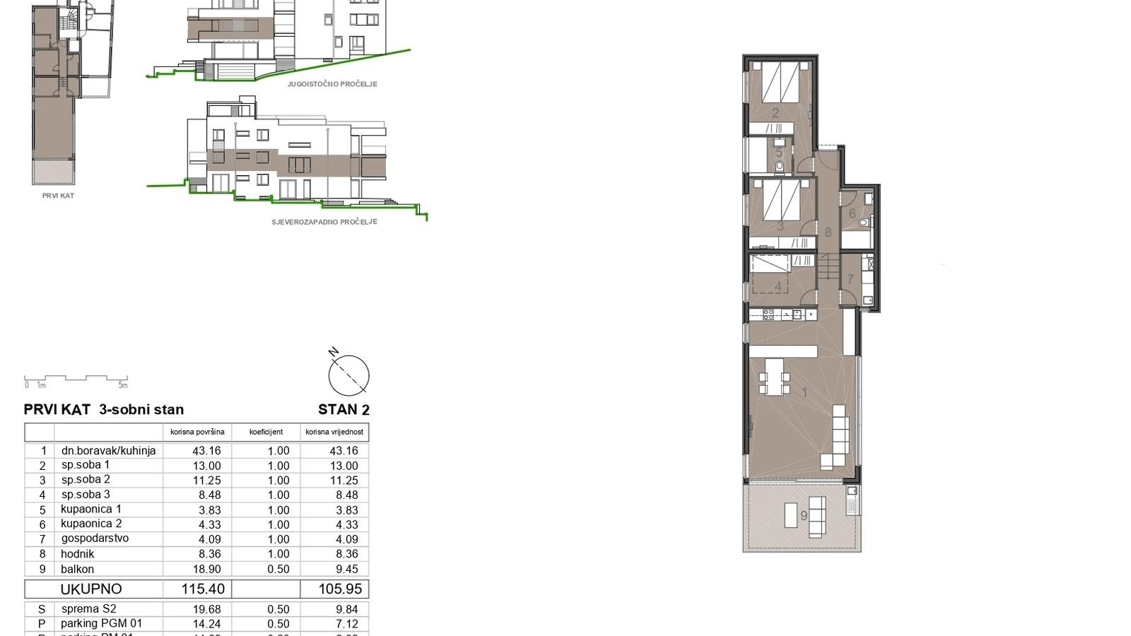 Luxuswohnung mit Meerblick – Kožino, Zadar, zu verkaufen