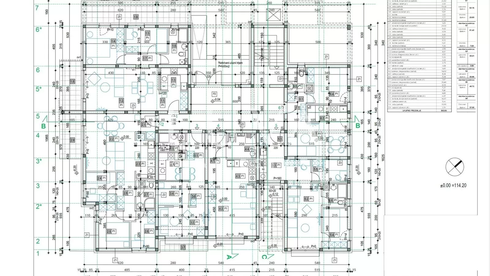 Zagreb, Klara, četverosoban stan 65,01 m2, s balkonom, prodaja