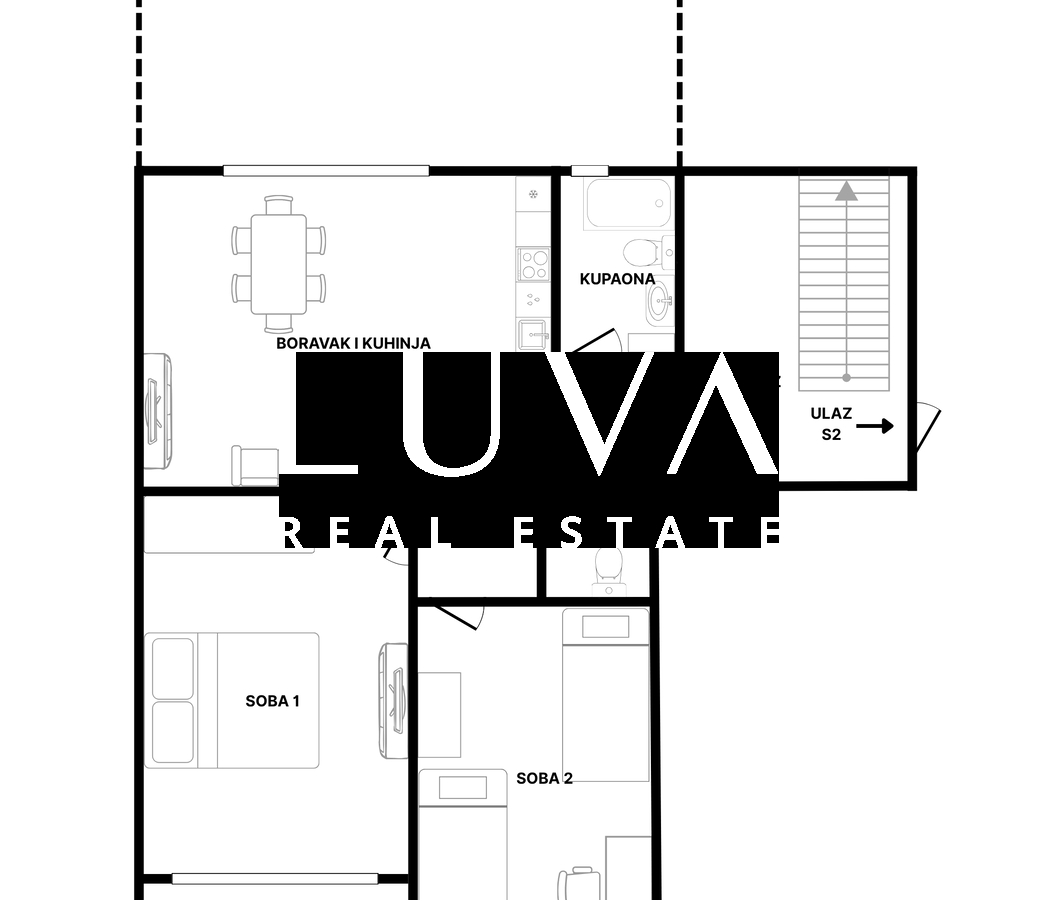 Zagreb, Gračani, dreizimmerige modern Wohnung mit privaten garden und Balkonzugang, net 84,41 m2