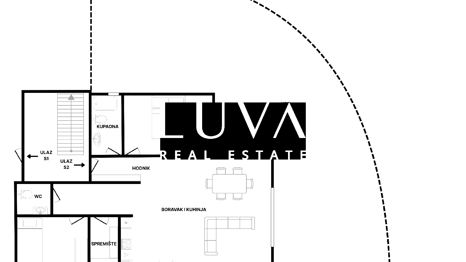 Zagreb, Gračani, dreizimmerige modern Wohnung mit privaten garden und Balkonzugang, net 102,35 m2