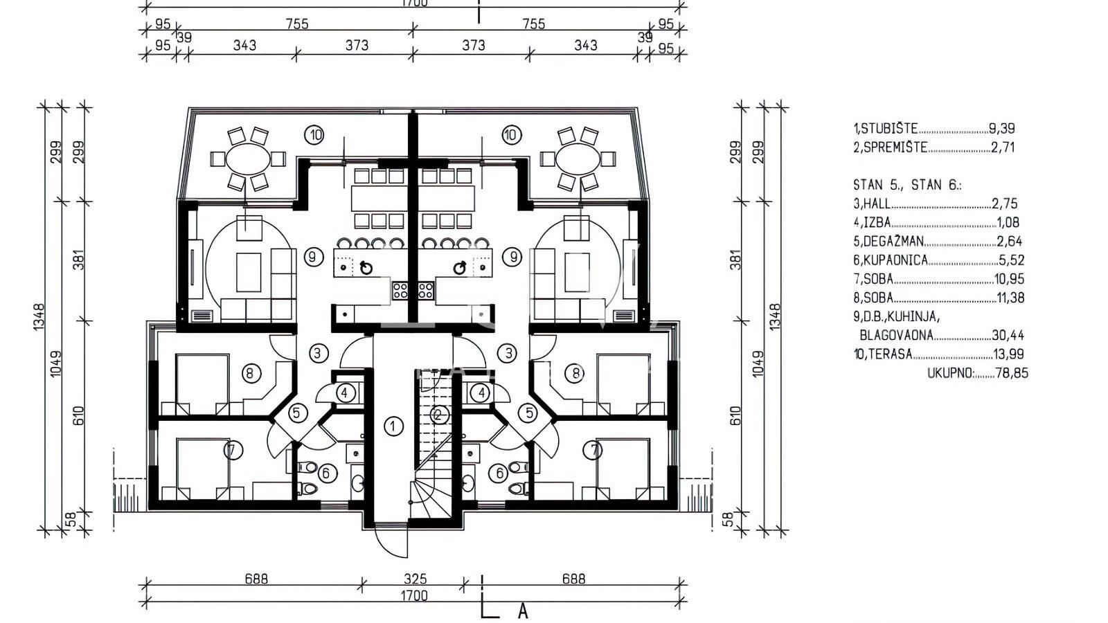 Krk, Omišalj, stan S3 u novogradnji uz more, na prodaju