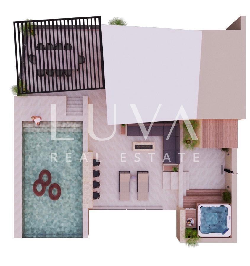 Zadar, Kožino, prodaja, luksuzni penthouse s bazenom uz more