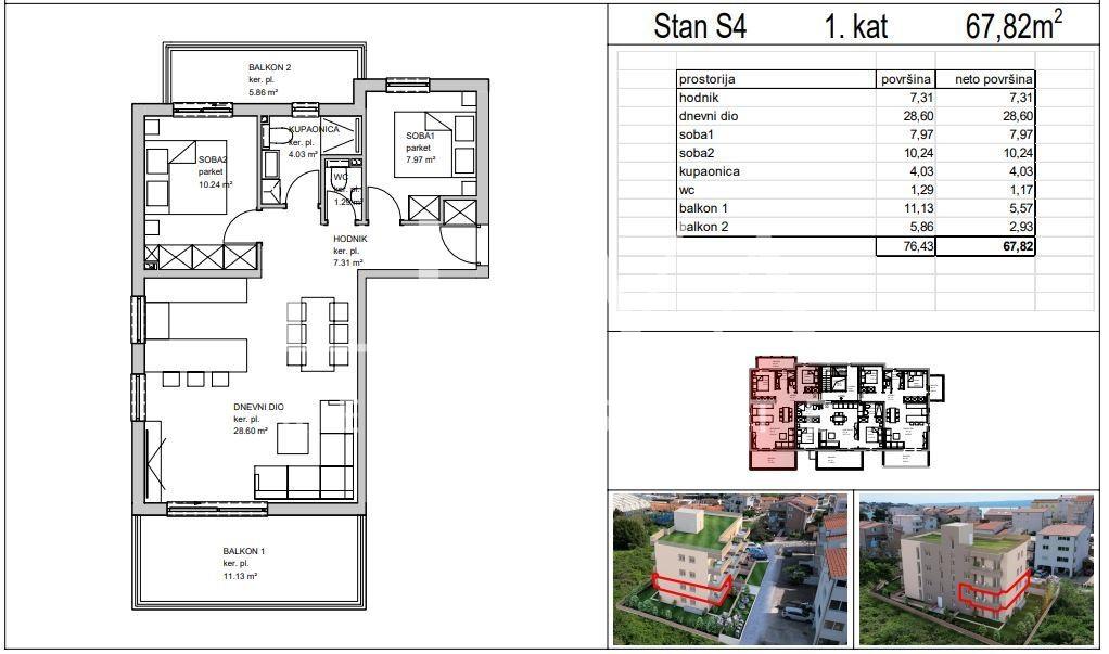 Split, Stobreč, building plot with valid location permit for sale, 1,360 m²