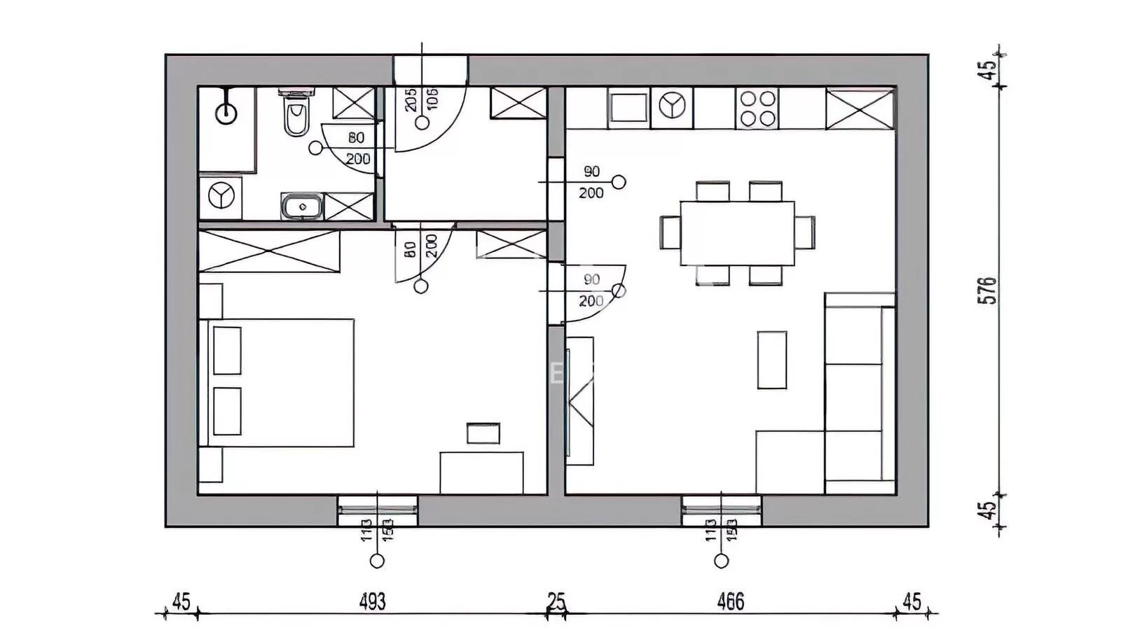 Zagreb, Donji grad, novoadaptirani stan 57,34m2, prodaja
