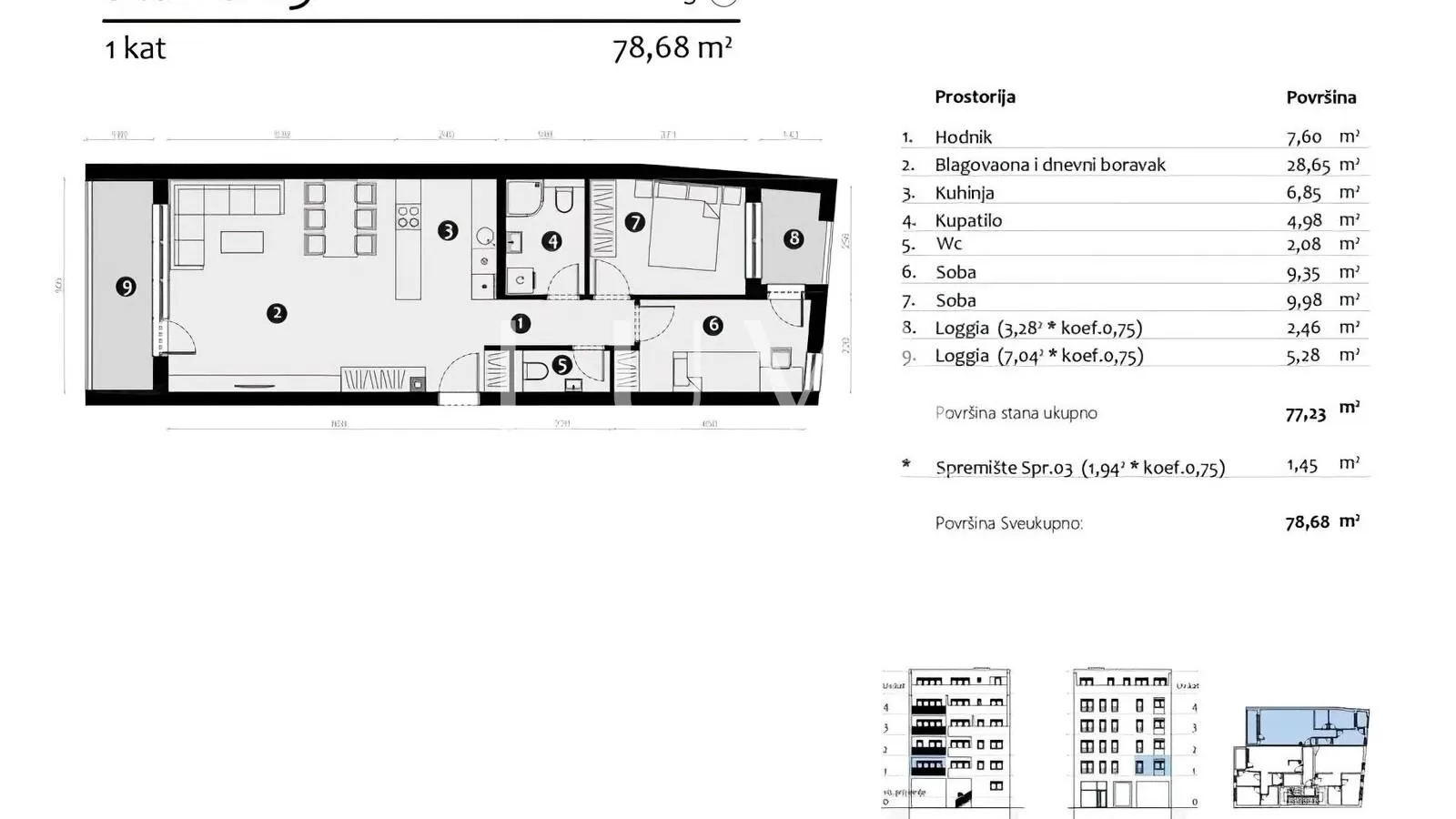 Zagreb, Maksimir, luxuriöse 3-Zi.-Neubauwohnung zu verkaufen