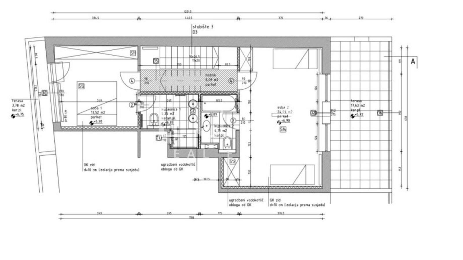 Zagreb, Medveščak, Exklusive Wohnung 259m2,  Verkauf