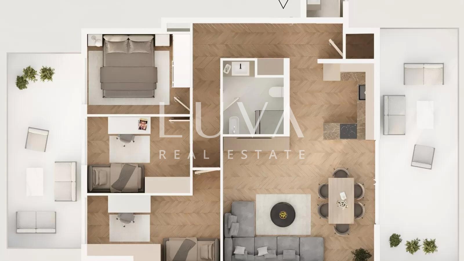 Zagreb, Dobri Dol, luksuzna novogradnja 4s stan 108,60 m2 NKP