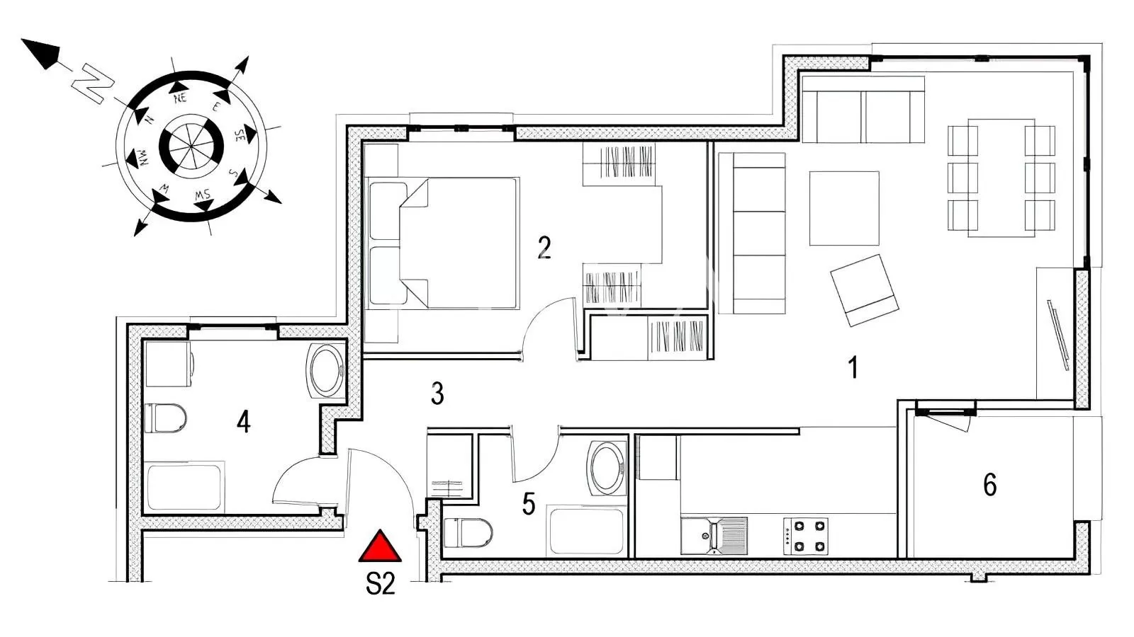 Zagreb, Dobri Dol – Luxus Neubau, 2 Zi, 71,01 m2 WNF