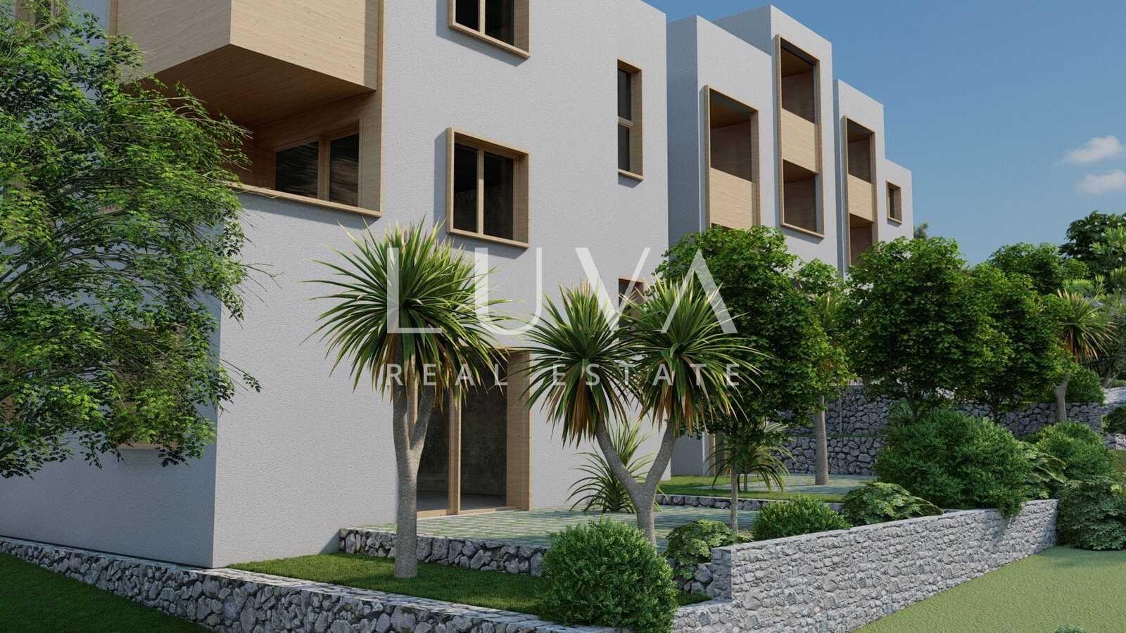 Trogir, Slatine, stan S5 42m2 u novogradnji s pogledom na more na prodaju