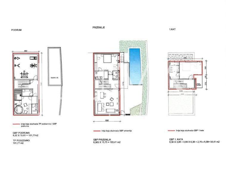 Seget Donji, land with a building permit for luxury villas